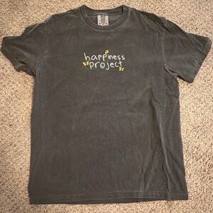 Happiness Project Black Graphic Tee